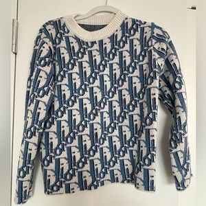 Blue Dior crewneck